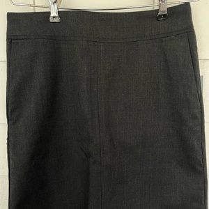 Womens A-Line Skirt Size 00 American Airlines By Twinhill Wool Dark Charcoal NWT